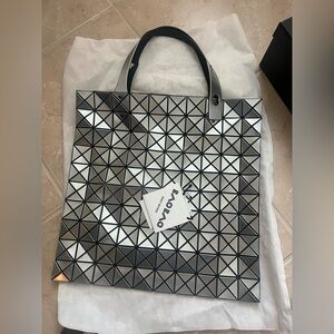Bao Bao Issey Miyake Silver Tote